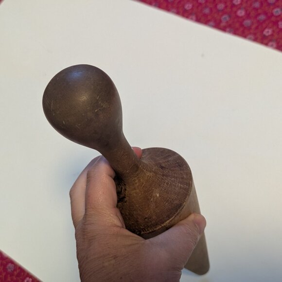 Vintage Primitive Rustic Farmhouse Wood Sieve Pestle Cone Masher Muddler Canning - Picture 4 of 5